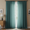 100% Linen Blackout Curtains for Bedroom – Natural Insulated Drapes for Restful Sleep