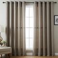 Custom Dusky Linen Blackout Curtains – Made to Measure Blackout Panels, Farmhouse & Modern Decor
