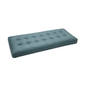 Tufted leather cushion
