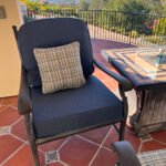 Outdoor water-resistant chair cushion featuring durable fabric and weatherproof design, perfect for adding comfort and style to your patio furniture. Enjoy outdoor relaxation without worrying about moisture damage. Shop now!