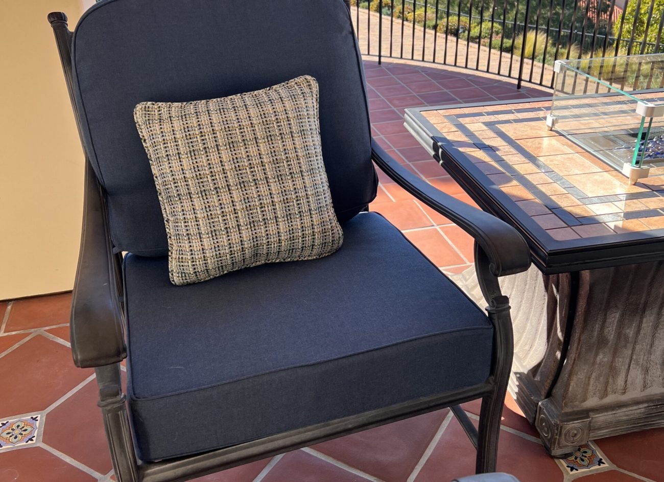 Outdoor water-resistant chair cushion featuring durable fabric and weatherproof design, perfect for adding comfort and style to your patio furniture. Enjoy outdoor relaxation without worrying about moisture damage. Shop now!